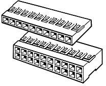 65043-024LF, Headers &amp; Wire Housings HSG .100" DBL ROW