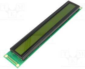 RC4002A-YHY-ESX, Дисплей LCD, алфавитно-цифровой, STN Positive, 40x2, серый, LED