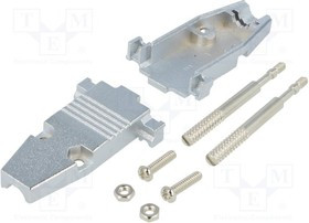 CCOV09MEL, Корпус: для разъемов D-Sub, D-Sub 9pin, D-Sub HD 15pin, прямой