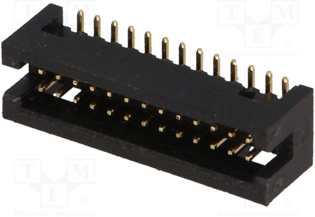 DS1031-14-26S8B, Гнездо, IDC, "папа", PIN 26, прямой, 1,27мм, SMT, gold flash DS1031-14-26S8B, Гнездо, IDC, "папа", PIN 26, прямой, 1,27мм, SMT, gold flash