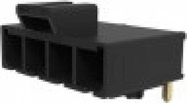 200241-1215, Headers &amp; Wire Housings Mega-FIT R/A Top Latch Tin 5ckt BLK
