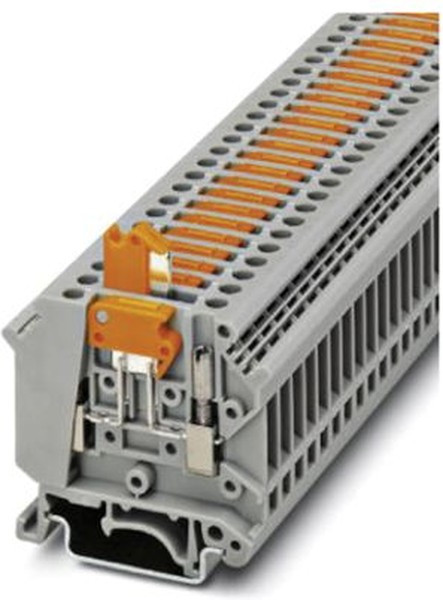 3029538, UK5-MTK-P/P OG Series Orange Knife Disconnect Terminal Block, 0.2 4mm², Single-Level, Screw