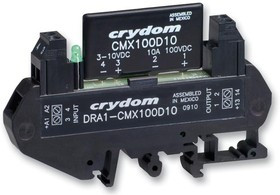 DRA1-CMX60D10, Твердотельное реле, SPST-NO, 10 А, 60 В DC, DIN-рейка, Зажимная Клетка