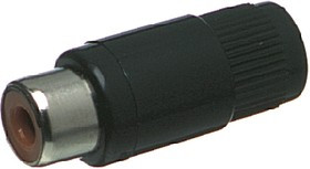 15-285, Red Cable Mount RCA Socket, Nickel, 2A