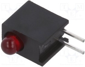HLMP-1301-E00A2, LED; в корпусе; красный; 3мм; Кол-во диод: 1; 10мА; 60°; 1,5?2,4В