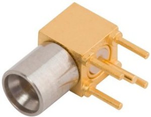 3212-40002, RF Connectors / Coaxial Connectors SMPM M PCB Thru-Hole Conn, R/A, FD