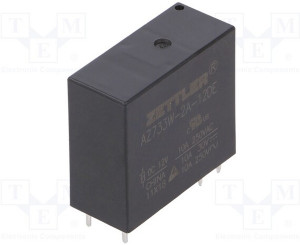 AZ733W-2A-12DE, Реле: электромагнитное, DPST-NO, Uобмотки: 12ВDC, 12A/277ВAC, 12А