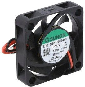 EF40101B2-A99-A, Вентилятор осевой, 12В DC, 40х40x10мм, подшипник качения, 9,3куб.м/ч, 17,7дБА