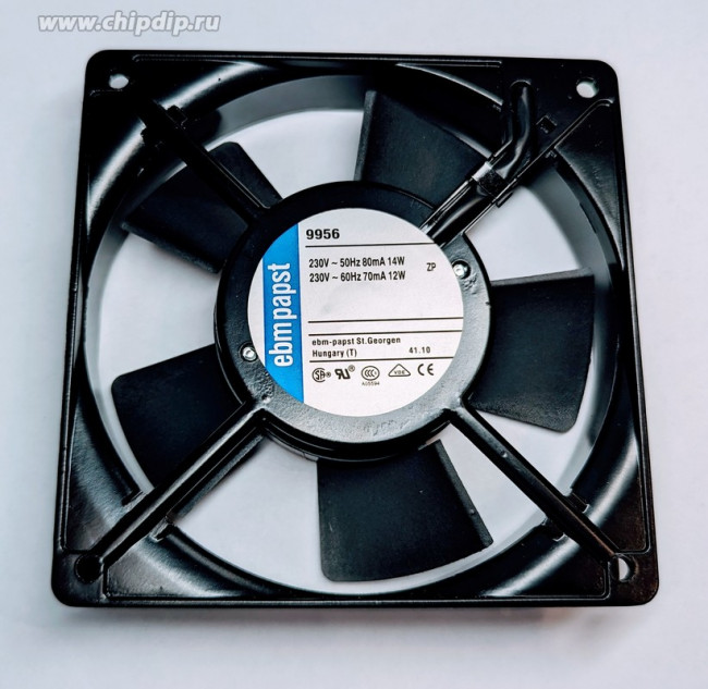 Вентилятор Ebmpapst 9956 230V 50/60Hz 80/70mA 14/12W 119X25 Kлемма Вентилятор Ebmpapst 9956 230V 50/60Hz 80/70mA 14/12W 119X25 Kлемма
