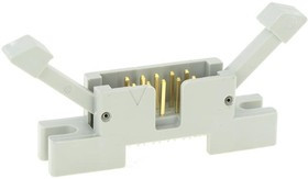 4610-7350, Headers &amp; Wire Housings 10P WIRE MNT PLUG LONG LATCH