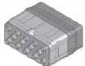 EPXBE12F6PA, Heavy Duty Power Connectors Pin insert no sleeve holder hybrid 6 LUXCIS CNTCTs and 6 electr CNTCTs for EPXB