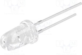 OS5YPM5201E, Светодиод, 5мм, желтый, 50000-60000мкд, 8°, Шаг 2,54мм