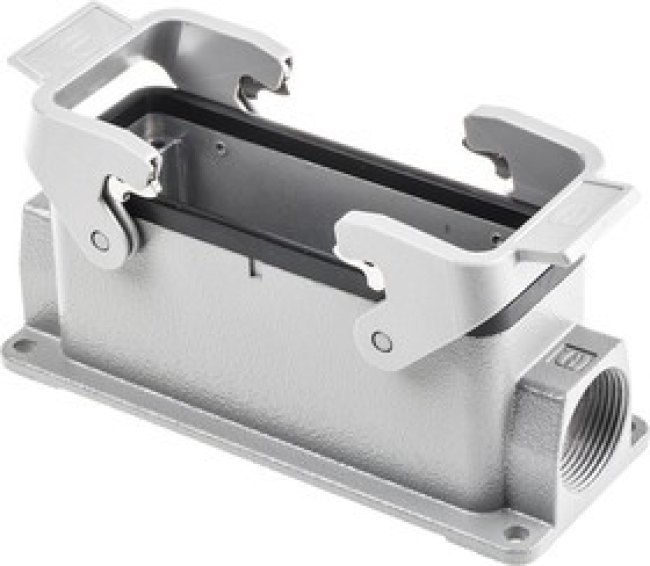 09300241270, Han B Heavy Duty Power Connector Housing, PG21 Thread 09300241270, Han B Heavy Duty Power Connector Housing, PG21 Thread