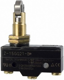 Z15GQ21, Basic Switch, 1CO, Panel Mount Cross Roller Plunger