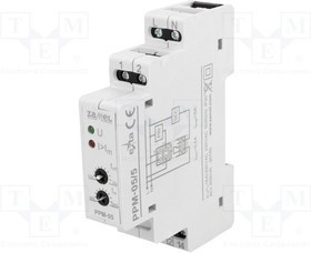 PPM-05/5, Реле: установочное, реле приоритета, SPDT, 90x17,5x66мм, DIN, IP20