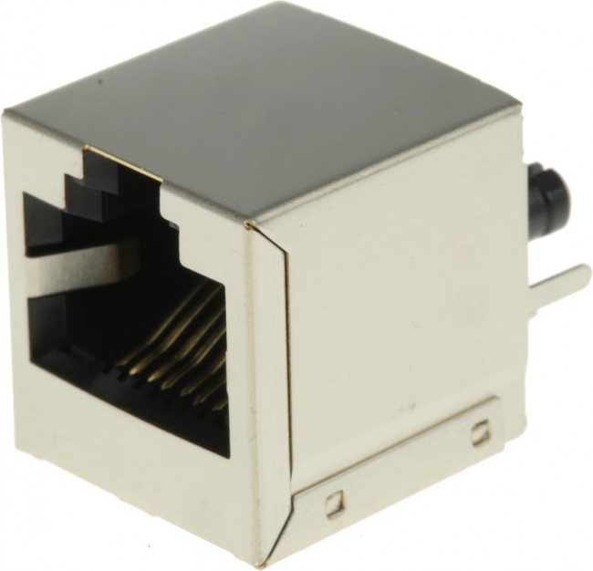 615008140421, Модульный разъем, Cat5, Modular Jack, 1 x 1 (Port), 8P8C, Cat5, Монтаж в Сквозное Отверстие