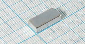 Магнит 20,0x 9,0x 5, параллелепипед, рабочая температура -60~80C, Ni, класс N35