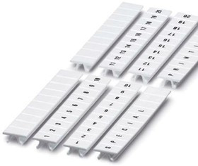 Маркировка для клемм ширина 6мм узкая для клемм Push-in бел. знак заземления в круге горизонтальная ориентация 1 шт. =карта из 80 маркеров (