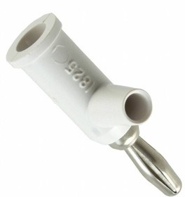 1825-9, Test Plugs &amp; Test Jacks BANANA PLUG WITH SAFETY COLLAR, SOLDERLESS, WHITE