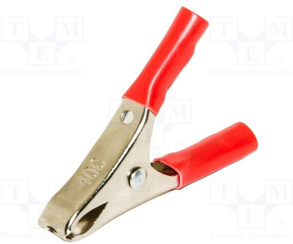 BU-40C-2, Зажим "крокодил", 20А, Диап.захвата макс.19мм, Длина 58мм BU-40C-2, Зажим "крокодил", 20А, Диап.захвата макс.19мм, Длина 58мм