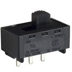 L102011MS02Q, Переключатель: движковый, Пол: 2, SPDT, 2A/250ВAC, 4A/28ВDC, ON-ON