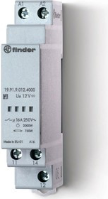 Силовой релейный модуль 1 перекидной контакт 16А, = 12В DC, 199190124000