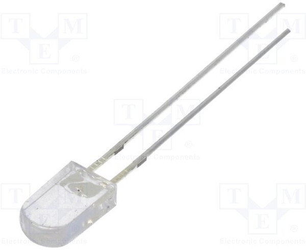 OSY5JA7WA1B, LED; 2.43x5mm; yellow; 330?500mcd; 100°; Front: convex; 20mA