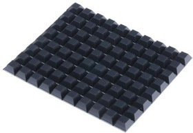 SJ5018N, Tapered Square Anti Vibration Feet Natural Rubber +66A°C -34A°C