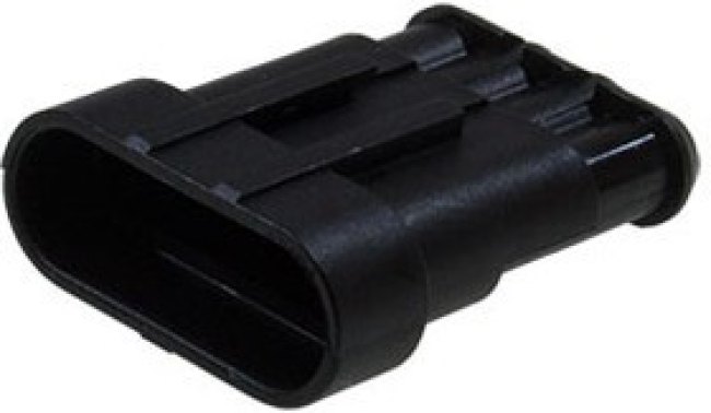 115000410172 (282106-1), Корпус разъема "вилка" 4pin AMP Superseal 1.5 115000410172 (282106-1), Корпус разъема "вилка" 4pin AMP Superseal 1.5
