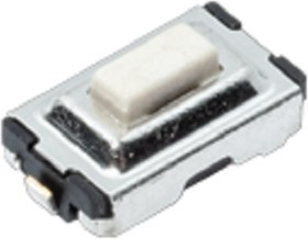 PTS636 SM43J SMTR LFS, Tactile Switches Tact 50mA 12VDC, 6.0x3.5, 4.3mm H, 180gf, J leads, No ground pin, Black Actuator