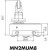 MN2MUM8, Микропереключатель 10А 250VAC с плунжером