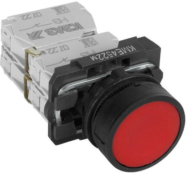 Кнопка КМЕ4522м-красный- 2но+2нз-цилиндр-IP54 КЭАЗ 293182