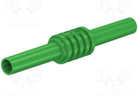 XHK-25, Адаптер,гнездо; "банан" 4мм; 32А; 1кВ; 62,5мм; зеленый