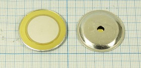 Излучатель звука пьезокерамический без генератора, резонанс 3.8кГц зп 28x 3\1~30\\ 3,8\2C\FT-27T- 3,