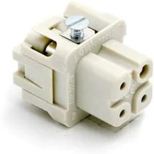 0936010121, Разъем: HDC, контактная вставка, "мама", S-A, PIN: 4, 3+PE, 10А, 400В