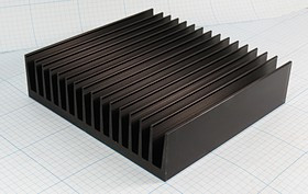 Радиатор охлаждения 160x150x 40, F40, Al, черный, BLA307-150