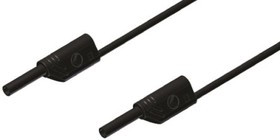 975696700, 2 mm lead, 10A, 1000V ac/dc, Black, 100cm Lead Length 975696700, 2 mm lead, 10A, 1000V ac/dc, Black, 100cm Lead Length