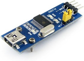 PL2303 USB UART Board (mini), Преобразователь USB-UART на базе PL2303 с разъемом USB mini-AB PL2303 USB UART Board (mini), Преобразователь USB-UART на базе PL2303 с разъемом USB mini-AB