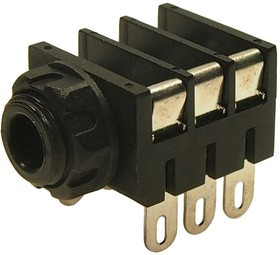 FCR1272, CONN, STEREO, JACK, 3POS, PANEL, BLACK