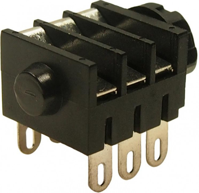 FCR1272, CONN, STEREO, JACK, 3POS, PANEL, BLACK