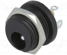 FC681474, Разъем Питания DC, Гнездо, 1 А, 2.5 мм, Монтаж в Панель, Пайка