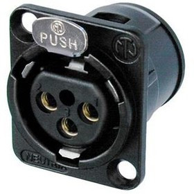 NC3FD-V-B, XLR Connectors 3PIN XLR VERT BLK/GD NC3FD-V-B, XLR Connectors 3PIN XLR VERT BLK/GD