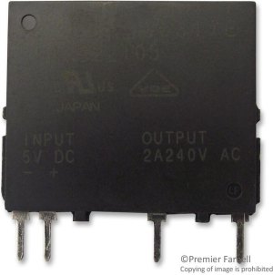 AQG22105, Твердотельное реле, серия AQG, 2 А, 264 В AC, На Печатную Плату, Сквозное Отверстие AQG22105, Твердотельное реле, серия AQG, 2 А, 264 В AC, На Печатную Плату, Сквозное Отверстие