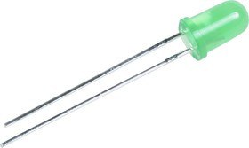 L-7113GD (L-53GD), Светодиод зеленый 60° d=5мм 20мКд 568нМ