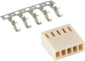 HU-5 (DS1070-5 F), Розетка на кабель c контактами 2.54мм 5pin HU-5 (DS1070-5 F), Розетка на кабель c контактами 2.54мм 5pin