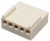 HU-5 (DS1070-5 F), Розетка на кабель c контактами 2.54мм 5pin HU-5 (DS1070-5 F), Розетка на кабель c контактами 2.54мм 5pin