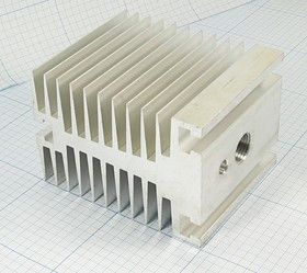 Радиатор охлаждения 100x 80x 70/М16, I14, Al, серый, О-161