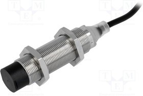 E2BM18LN10WPB12M, Датчик индуктивный, 10-30ВDC, М18, Подключение провод 2м, IP67