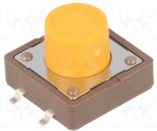 DTSM-25S-V-B, Микропереключатель, 1, SPST-NO, 0,05A/12ВDC, SMT, 3,2Н, 12x12мм DTSM-25S-V-B, Микропереключатель, 1, SPST-NO, 0,05A/12ВDC, SMT, 3,2Н, 12x12мм