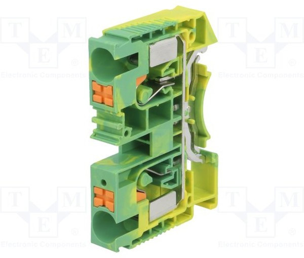 DS10-PE-01P-1C-00A(H), Соединитель: на рейку, DS, 0,5-16мм2, Кол-во полюс: 1, клеммы: 2 DS10-PE-01P-1C-00A(H), Соединитель: на рейку, DS, 0,5-16мм2, Кол-во полюс: 1, клеммы: 2